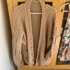 Alpaca wool oversized cardi